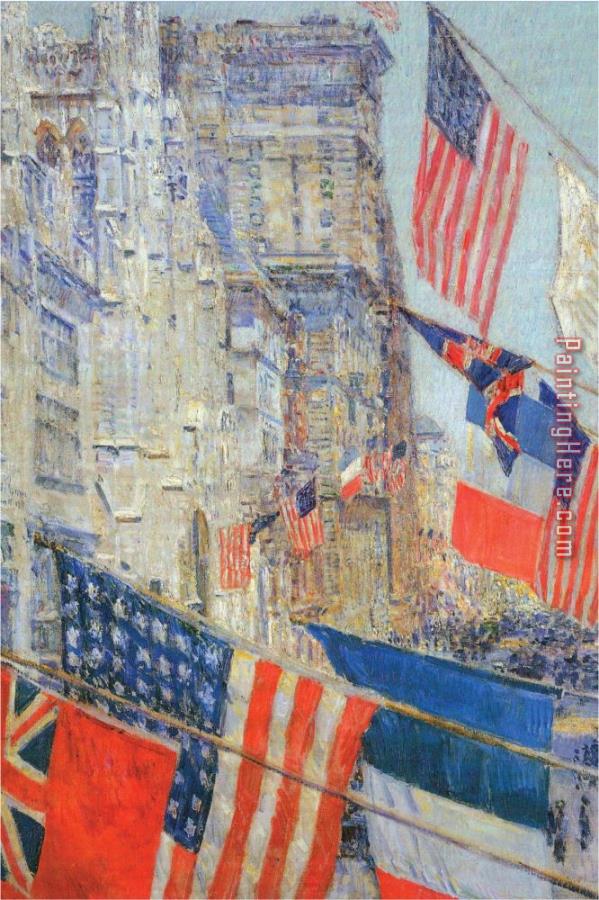 childe hassam Day of Allied Victory 1917